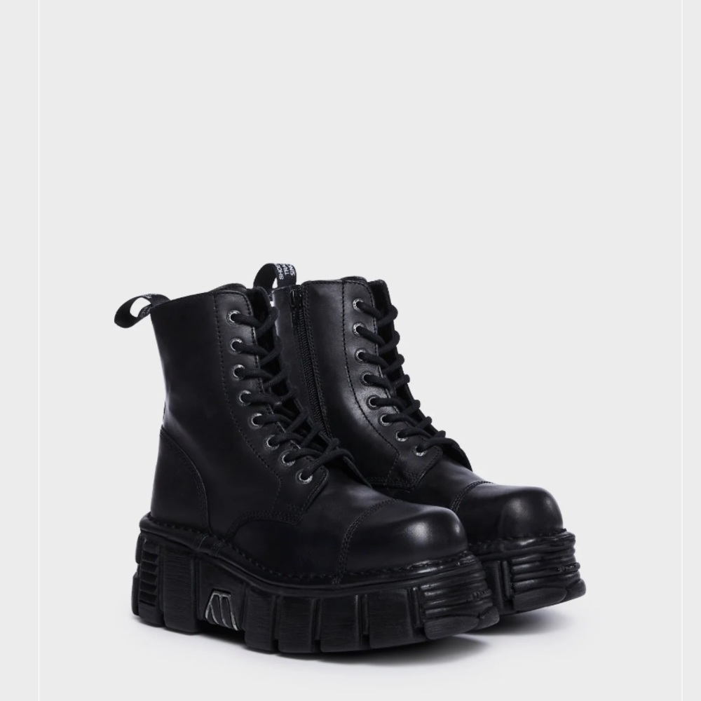 NWT New Rock Knife Combat Boots Size 39